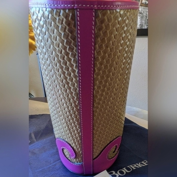 Dooney & Bourke Beacon Woven Atlantic Tote in Magenta & Accessory Set NWT! - Picture 5 of 13